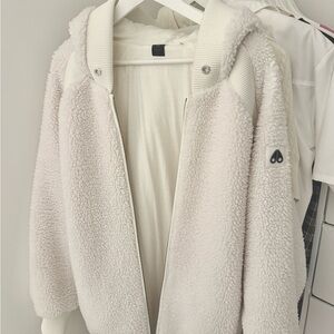 Moose Knuckles White Sherpa Jacket